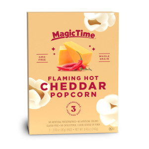 Magic Time Flaming Hot Cheddar Popcorn 3pk